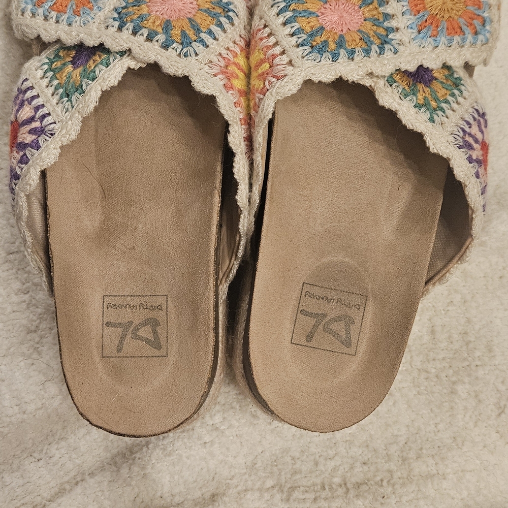 Colorful Crochet Granny Squares Women's Platform Sandals - Picture 3 of 6